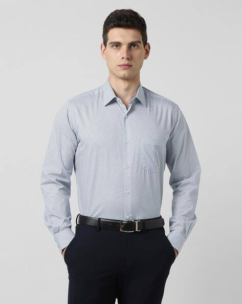 VAN HEUSEN Men Micro Print Regular Fit Shirt with Patch Pocket