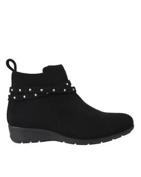 catwalk Women Ankle-Length Boots with Zip Closure-picture-33