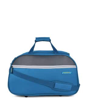 aristocrat Colour-Block Duffle Bag with Adjustable Strap-picture-51