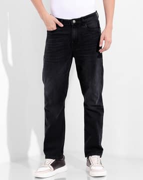the indian garage co Men Mid-Rise Slim Straight Fit Stretchable Jeans-picture-37