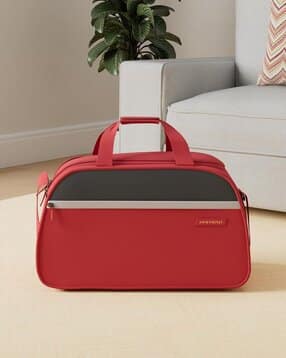 aristocrat Colour-Block Duffle Bag with Adjustable Strap-picture-21
