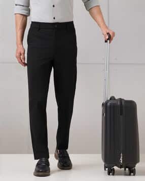 technosport Men Straight Fit Flat-Front Trousers-picture-13