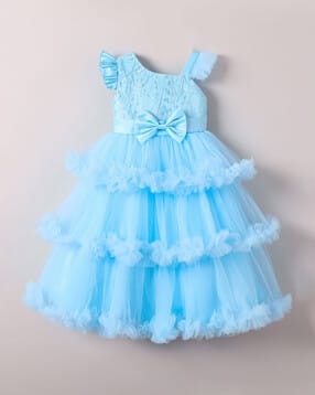 hopscotch Girls Embroidered Gown Dress-picture-28