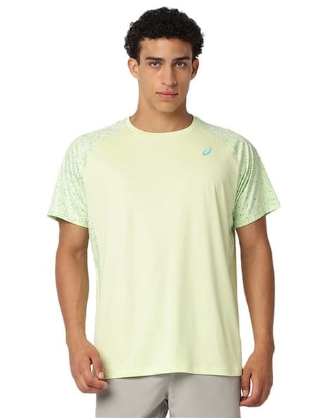 ASICS Men Printed Raglan Ss Top