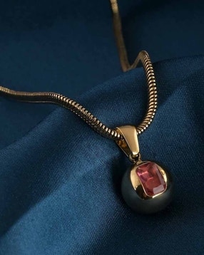 palmonas Women Gold-Plated Necklace with Pendent-picture-48