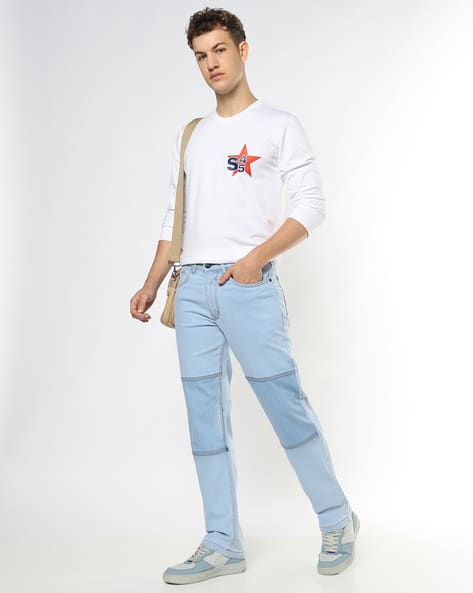 Buda Jeans Co Lightly Washed Straight Jeans