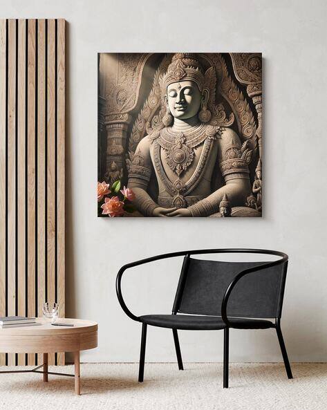 999store Lord Buddha Square-Shaped Wall Art Painting