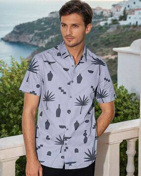 The Indian Garage Co Men Printed Slim Fit Shirt