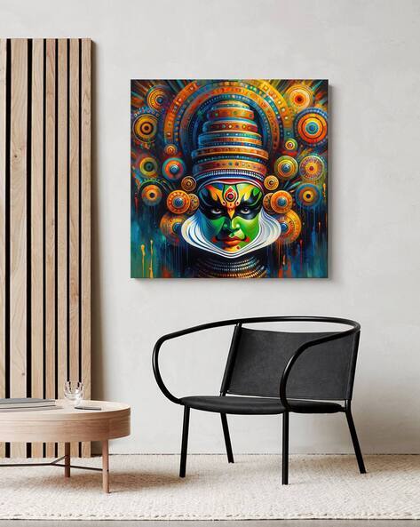 999store Kathakali Square-Shaped Wall Art Painting