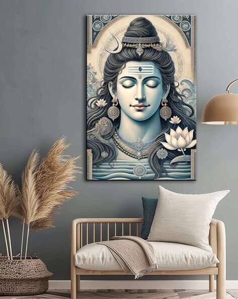 999store Decorative Shiva Wall Art Painting