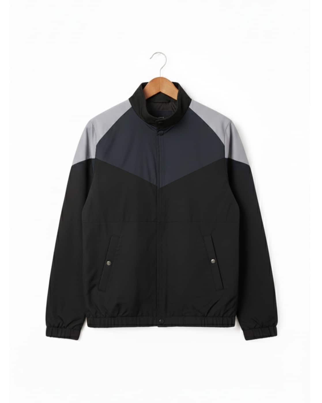 Acka. no collar spring jacket ジャケット Buy Black Jackets & Coats for Men by Alpha Tribe Online | Ajio.com