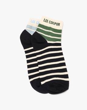 lee cooper Men Pack of 2 Striped Ankle-Length Socks-picture-28