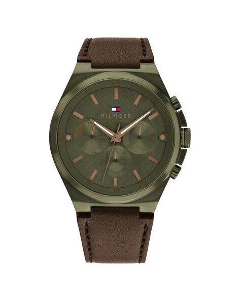 TOMMY HILFIGER Men Leather Strap Chronograph Watch-NTTH1792085