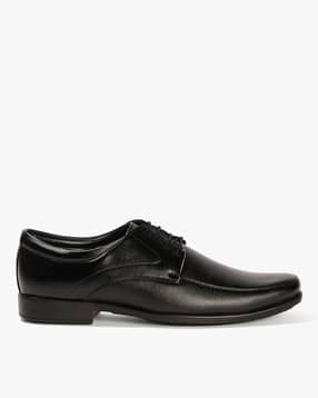 Men Leather Formal Derby Shoes-image-3