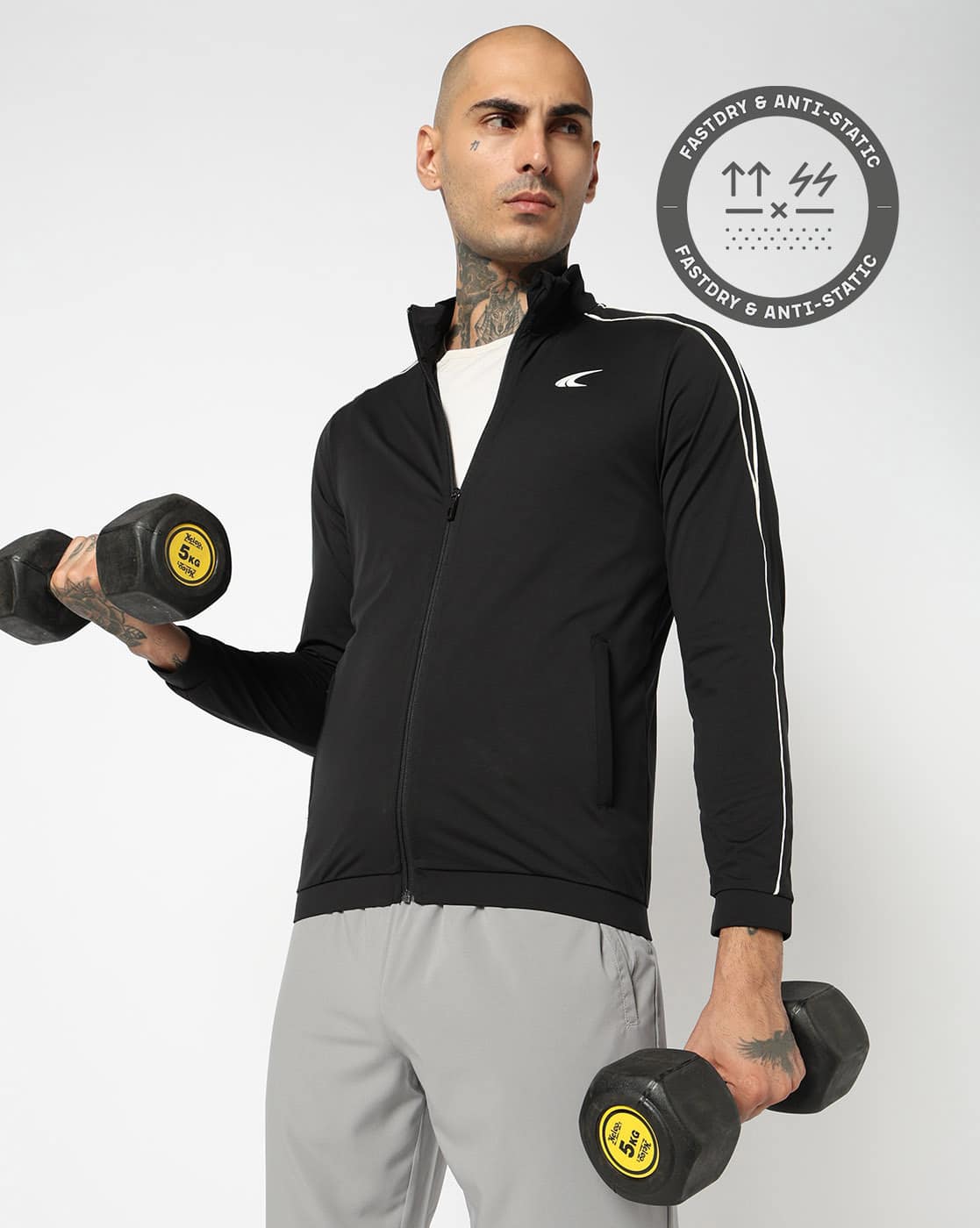 Buy Black Charcoal Jackets & Coats for Men by PERFORMAX Online