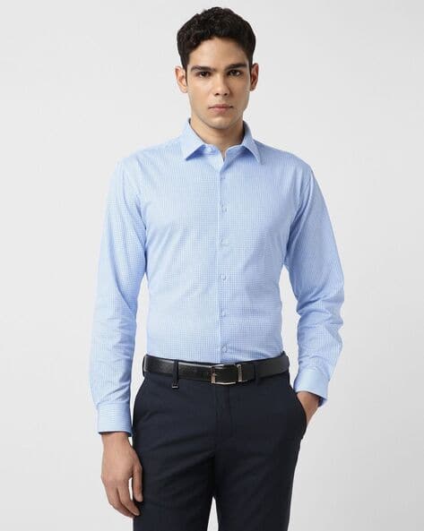 VAN HEUSEN Men Micro Print Slim Fit Shirt