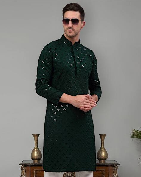 JOMPERS Men Embellished Regular Fit Kurta