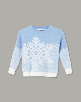 fame forever by lifestyle Girls Embroidery Sweater Dress-picture-12