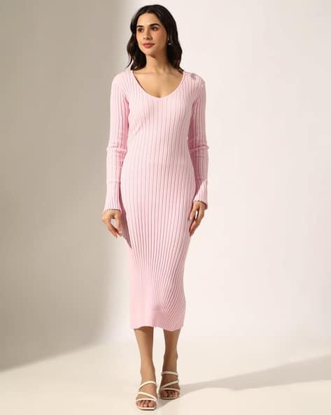 jersey dress Cinderella Divine - Fitted Long Sleeve Stretch Jersey Gown