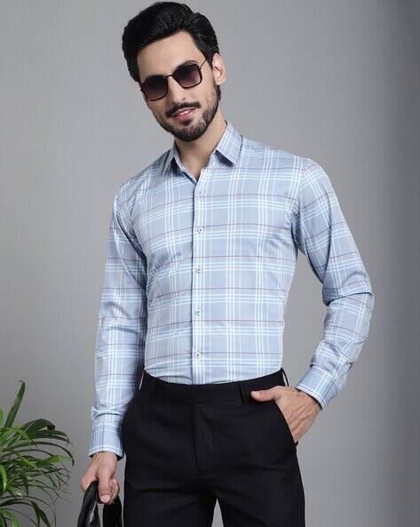 INDIAN NEEDLE Men Checks Regular Fit Shirt