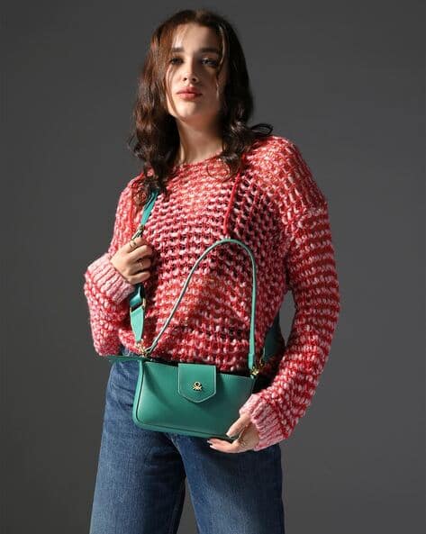 UNITED COLORS OF BENETTON Women Logo Applique Sling Bag
