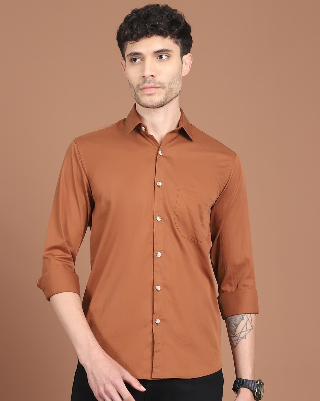 brown dress shirt what color pants Brown Dress Shirt with Dress Pants Outfits For Men (21 ideas & outfits)