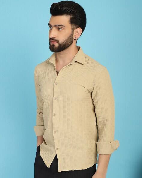 INDIAN NEEDLE Men Checked Regular Fit Shirt with Spread Collar