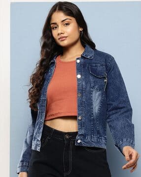 leia Women Washed Regular Fit Denim Jacket-picture-40