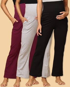 the mom store Pack Of 3 Women Straight Track Pants-picture-16