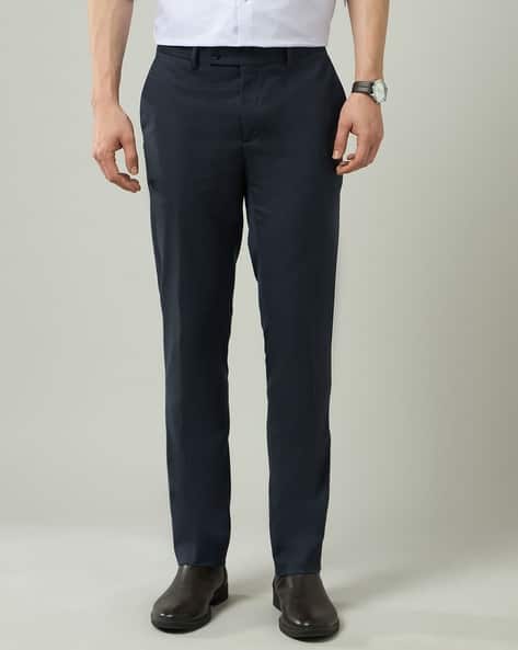 Arrow Sports Men Slim Fit Flat-Front Trousers