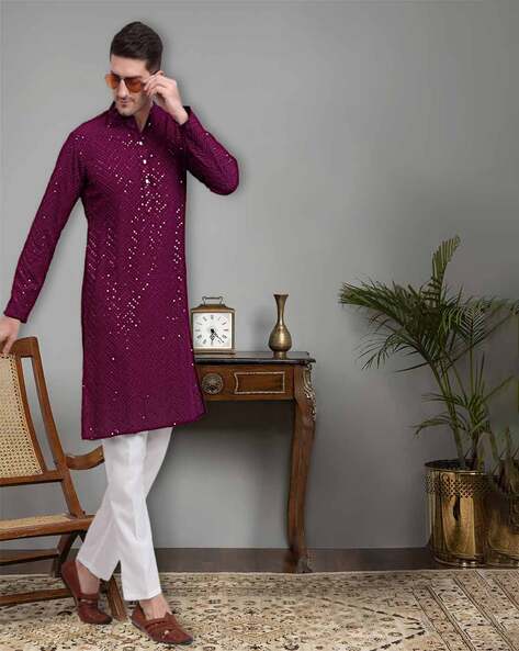JOMPERS Embroidered Kurta & Pyjama Set