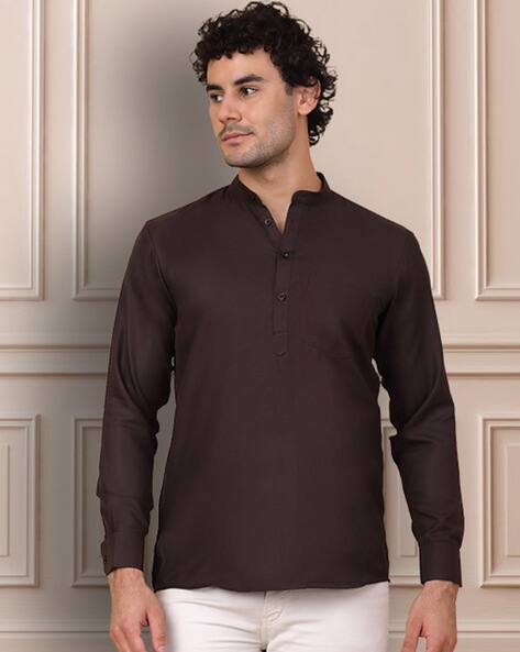 JOMPERS Men Regular Fit Short Kurta