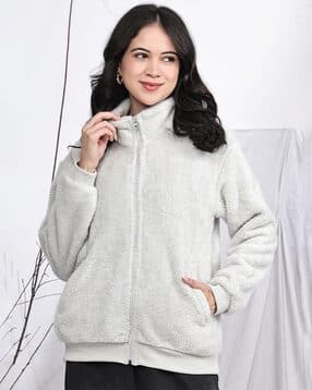 jakanary Women Tailored Fit Sweatshirt with Zip-Front-picture-10