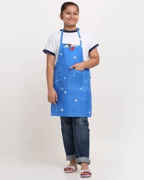 arrabi Star Print Apron with Patch Pocket-picture-32