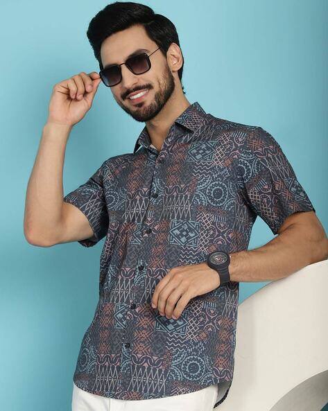 INDIAN NEEDLE Men Printed Regular Fit Shirt