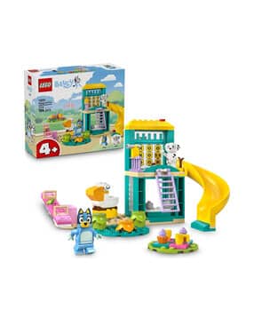 Bluey Playground Fun with Bluey & Chloe Preschool Toy Building Kit Set