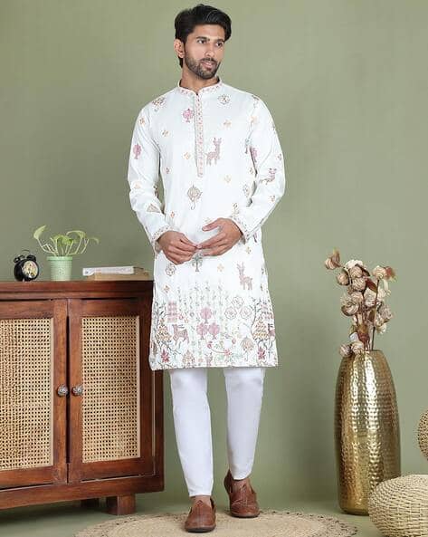 JOMPERS Men Embroidery Suit Set