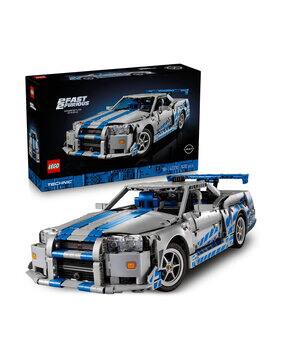 Technic 2 Fast 2 Furious Nissan Skyline GT-R R34 Car Model Kit Set