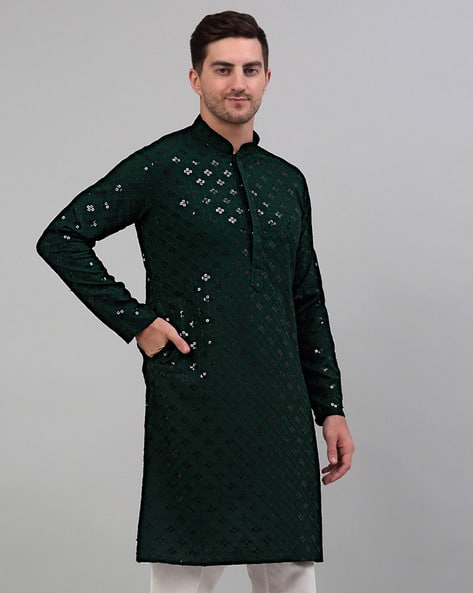 JOMPERS Men Embellished Regular Fit Kurta