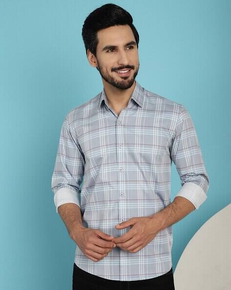 INDIAN NEEDLE Men Checked Regular Fit Shirt