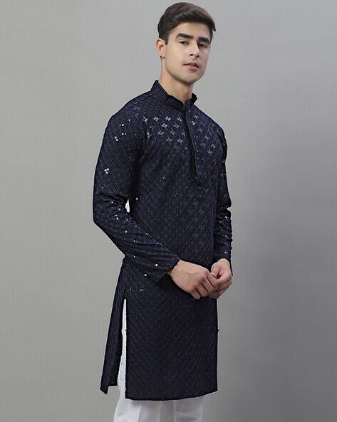 JOMPERS Embellished Kurta with Insert Pockets