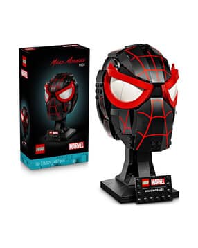 marvel miles morales mask collectible adult building set