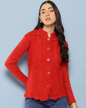 leia Women Knitted Cardigan with Button Closure-picture-24