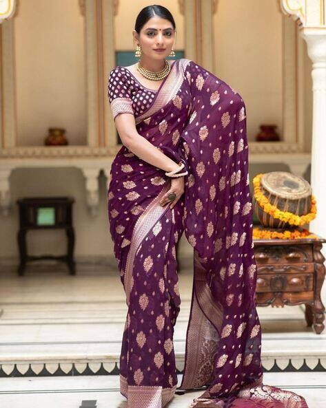 Nyrika Women Pure Banarasi Silk Saree