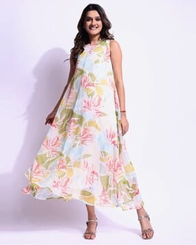 leia Women Floral Fit and Flare Dress-picture-43