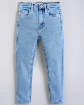 hopscotch Girls Relaxed Jeans with Button Closure-picture-11