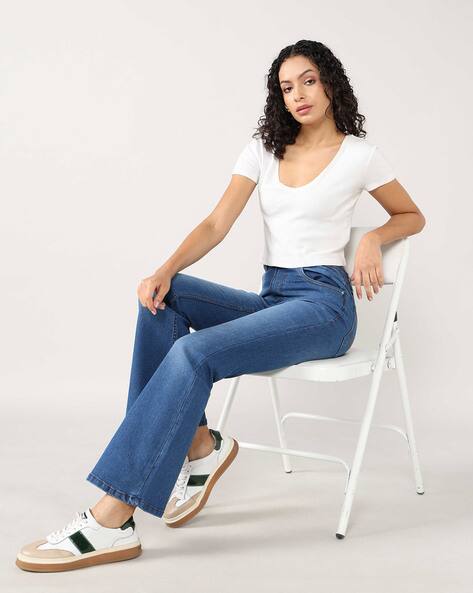 Lee Cooper Women Lightly Washed Flared Jeans