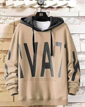 vooter Men Typographic Print Regular Fit Hoodie-picture-33