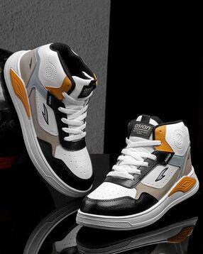 asian Men Flat Heel Mid-Top Casual Shoe with Lace Fastening-picture-34