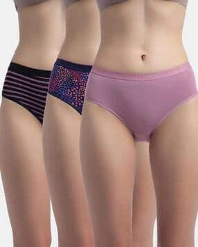 Pack of 3 Printed Mid-Rise Panties-image-25